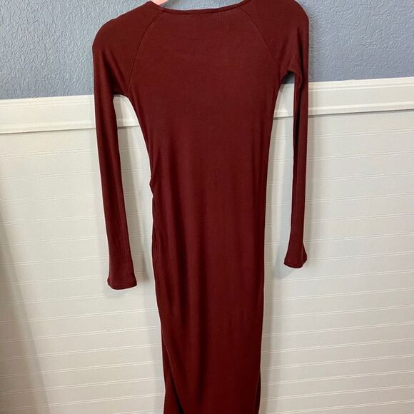 Bar III  Ruched Ribbed Long Sleeve Tunic Top - Picture 4 of 5